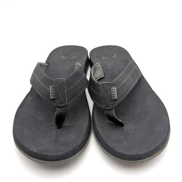 Reef Element TQT Flip Flop Thong Sandals Slip-On Men's Black Size US14 EU47 - Picture 2 of 12